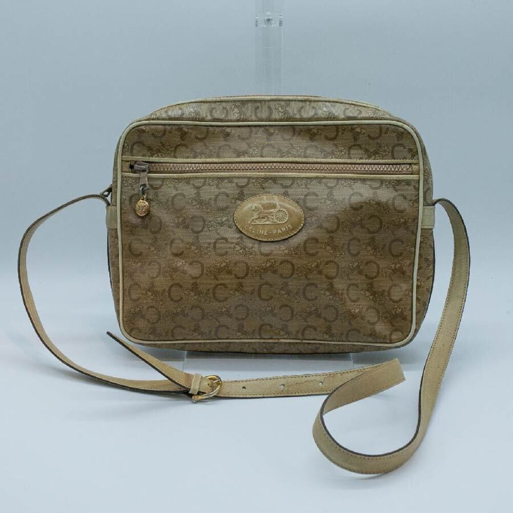 Celine Logo Macadam Beige Bag Shoulder - Picture 2 of 4